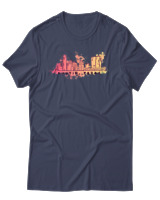 T-Shirt Αντρικό - Austin Texas - Color Thumbnail Μπλε Γκρι