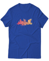 T-Shirt  Γυναικείο - Austin Texas - Color Thumbnail Μπλέ Ρουά