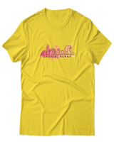 T-Shirt  Γυναικείο - Austin Texas - Color Thumbnail Κίτρινο Χρυσό