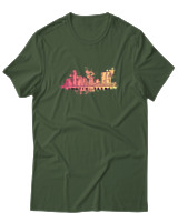 T-Shirt  Γυναικείο - Austin Texas - Color Thumbnail Κυπαρισσί