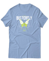 T-Shirt Αντρικό - Authentic Butterfly - Color Thumbnail Γαλάζιο