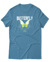 T-Shirt Αντρικό - Authentic Butterfly - Color Thumbnail Τιρκουάζ