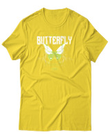 T-Shirt Αντρικό - Authentic Butterfly - Color Thumbnail Χρυσό Κίτρινο