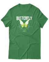 T-Shirt Αντρικό - Authentic Butterfly - Color Thumbnail Πράσινο