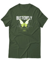 T-Shirt Αντρικό - Authentic Butterfly - Color Thumbnail Κυπαρισσί