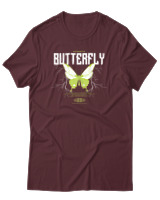 T-Shirt Αντρικό - Authentic Butterfly - Color Thumbnail Μπορντό