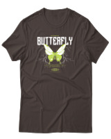 T-Shirt Αντρικό - Authentic Butterfly - Color Thumbnail Καφέ