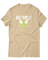T-Shirt Αντρικό - Authentic Butterfly - Color Thumbnail Μπεζ