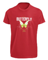 T-Shirt Fit Αντρικό - Authentic Butterfly - Color Thumbnail Κόκκινο