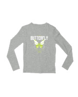 Μακρυμάνικο Μακό Παιδικό - Authentic Butterfly - Color Thumbnail Γκρι Μελανζέ