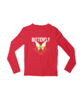 Μακρυμάνικο Μακό Παιδικό - Authentic Butterfly - Color Thumbnail Κόκκινο
