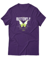 T-Shirt  Γυναικείο - Authentic Butterfly - Color Thumbnail Μώβ