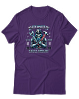 T-Shirt Αντρικό - Automotiv - Color Thumbnail Σκούρο Μωβ