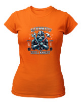 T-Shirt Στενή Γραμμή Γυναικείο - Automotiv - Color Thumbnail Πορτοκαλί
