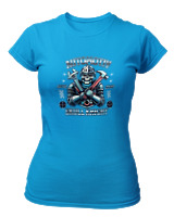 T-Shirt Στενή Γραμμή Γυναικείο - Automotiv - Color Thumbnail Τιρκουάζ