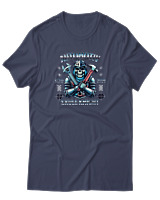 T-Shirt  Γυναικείο - Automotiv - Color Thumbnail Μπλέ Γκρί
