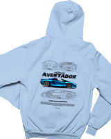 Φούτερ με κουκούλα Παιδικό - Aventador - Color Thumbnail Γαλάζιο