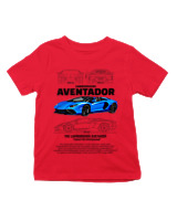 T-Shirt  Παιδικό - Aventador - Color Thumbnail Κόκκινο