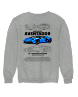 Φούτερ χωρίς κουκούλα Γυναικείο - Aventador - Color Thumbnail Γκρι Μελανζέ