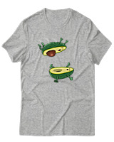 T-Shirt Αντρικό - Avocando - Color Thumbnail Γκρι Μελανζέ