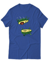 T-Shirt Αντρικό - Avocando - Color Thumbnail Μπλε Ρουά