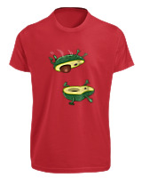 T-Shirt Fit Αντρικό - Avocando - Color Thumbnail Κόκκινο