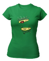 T-Shirt Στενή Γραμμή Γυναικείο - Avocando - Color Thumbnail Πράσινο