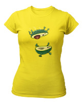 T-Shirt Στενή Γραμμή Γυναικείο - Avocando - Color Thumbnail Κίτρινο