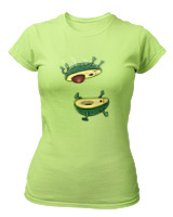 T-Shirt Στενή Γραμμή Γυναικείο - Avocando - Color Thumbnail Λαχανί