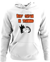 Φούτερ με κουκούλα - Baby Saiyan In Training - Color Thumbnail ΄Ασπρο