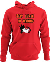 Φούτερ με κουκούλα - Baby Saiyan In Training - Color Thumbnail Κόκκινο