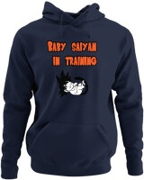 Φούτερ με κουκούλα - Baby Saiyan In Training - Color Thumbnail Navy Blue