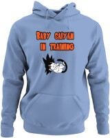 Φούτερ με κουκούλα - Baby Saiyan In Training - Color Thumbnail Blue Carolina