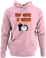 Φούτερ με κουκούλα - Baby Saiyan In Training - Color Thumbnail Pink