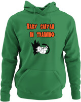 Φούτερ με κουκούλα - Baby Saiyan In Training - Color Thumbnail Kelly Green