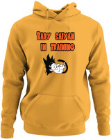Φούτερ με κουκούλα - Baby Saiyan In Training - Color Thumbnail Κίτρινο Χρυσό