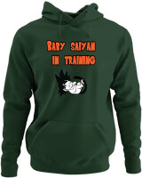 Φούτερ με κουκούλα - Baby Saiyan In Training - Color Thumbnail Κυπαρισσί