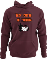 Φούτερ με κουκούλα - Baby Saiyan In Training - Color Thumbnail Marron