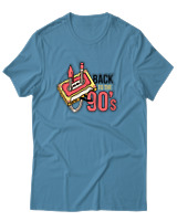 T-Shirt Unisex - Back To The 90s - Color Thumbnail Τιρκουάζ