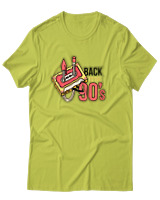 T-Shirt Unisex - Back To The 90s - Color Thumbnail Λαχανί