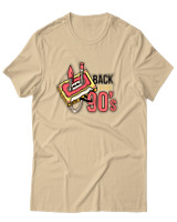 T-Shirt Unisex - Back To The 90s - Color Thumbnail Μπεζ