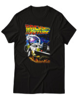 T-Shirt Αντρικό - Back To The Future - Color Thumbnail Μαύρο