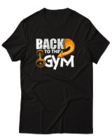 T-Shirt Αντρικό - Back To The Gym - Color Thumbnail Μαύρο