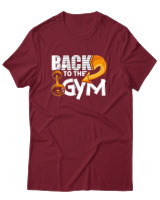 T-Shirt Αντρικό - Back To The Gym - Color Thumbnail Σκούρο Κόκκινο