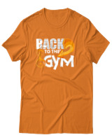 T-Shirt Αντρικό - Back To The Gym - Color Thumbnail Πορτοκαλί