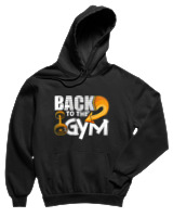 Φούτερ με κουκούλα Παιδικό - Back To The Gym - Color Thumbnail Μαύρο