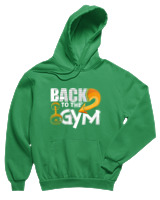 Φούτερ με κουκούλα Παιδικό - Back To The Gym - Color Thumbnail Πράσινο