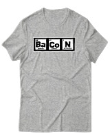 T-Shirt Αντρικό - Bacon - Color Thumbnail Γκρι Μελανζέ