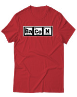T-Shirt Αντρικό - Bacon - Color Thumbnail Κόκκινο
