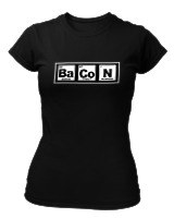 T-Shirt Στενή Γραμμή Γυναικείο - Bacon - Color Thumbnail Μαύρο